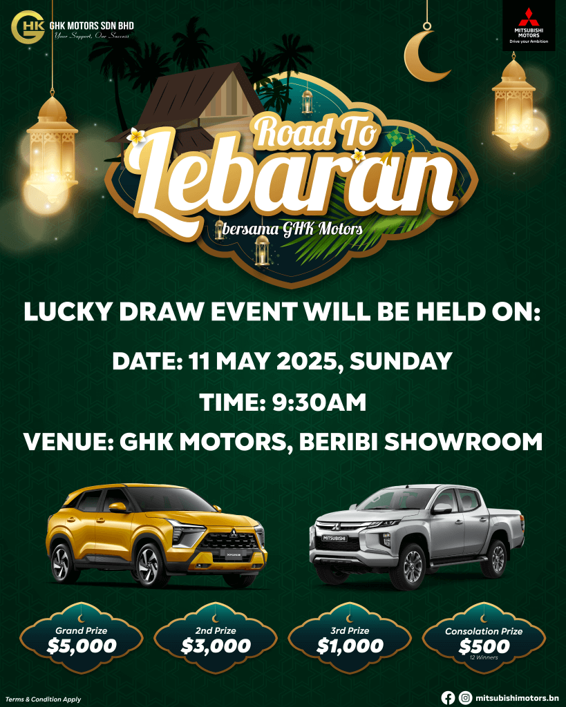 Mitsubishi Brunei | Road to Lebaran Lucky Draw – Don’t Miss Out!