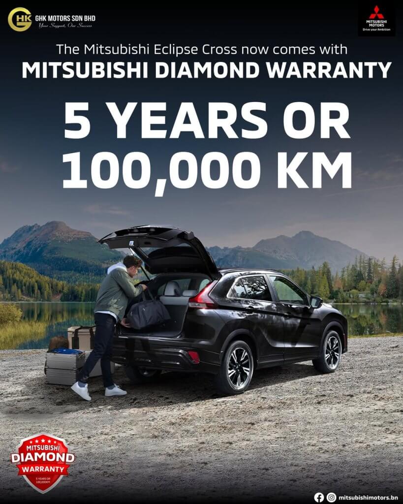 Mitsubishi Brunei | Drive Confidently – 5-Year Warranty on Eclipse Cross