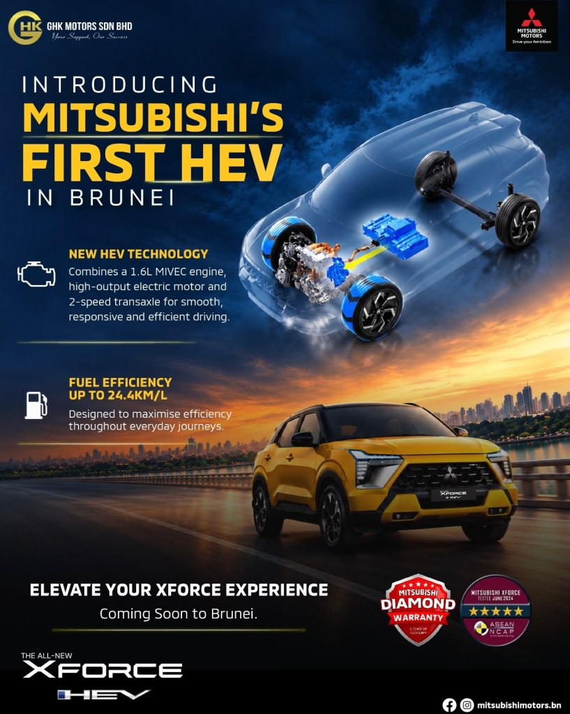 Mitsubishi Brunei | New Mitsubishi XFORCE HEV